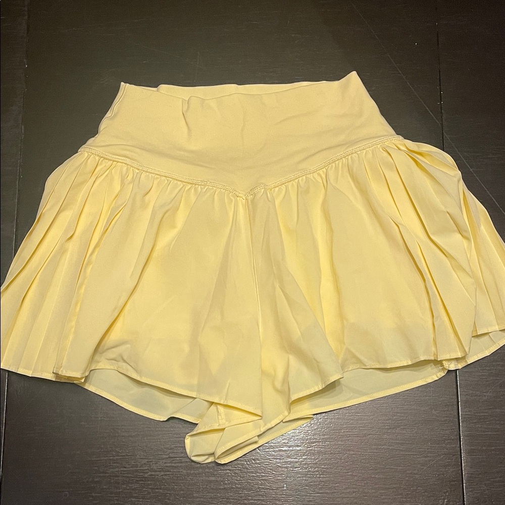 Sunny Yellow Women's Athletic Shorts
